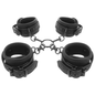 FETISH SUBMISSIVE - SET ESPOSAS MANOS Y TOBILLOS CON FORRO DE NEOPRENO