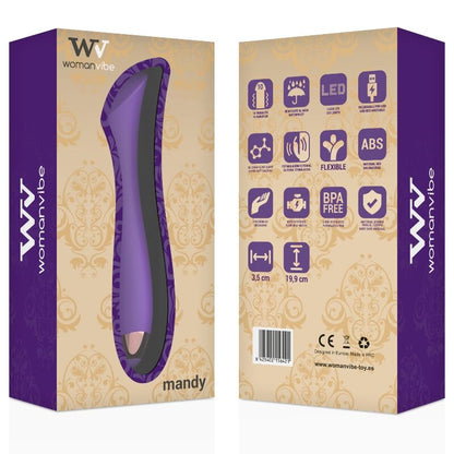 WOMANVIBE - MANDY RECHARGEABLE SILICONE K-SPOT VIBRATOR