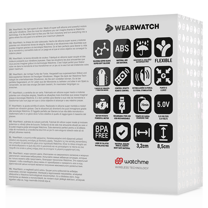 WEARWATCH - DUAL TECHNOLOGY WATCHME AQUAMARINE / SNOW VIBRATOR