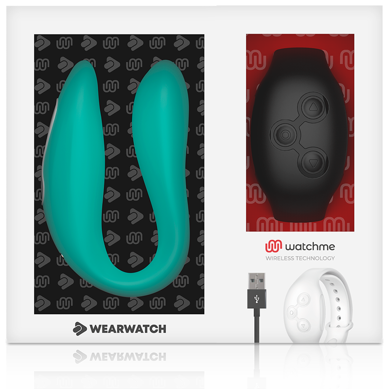 WEARWATCH - DUAL TECHNOLOGY WATCHME VIBRATOR AQUAMARINE / JET