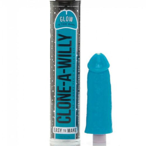 CLONE A WILLY - CLONADOR PENE AZUL LUMINISCENTE CON VIBRADOR