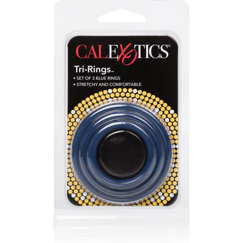 CALEXOTICS - SET TRES ANILLAS AZUL ERECCIN