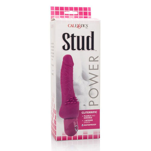 CALEX POWER STUD CLITERRIFIC VIBRADOR ROSA