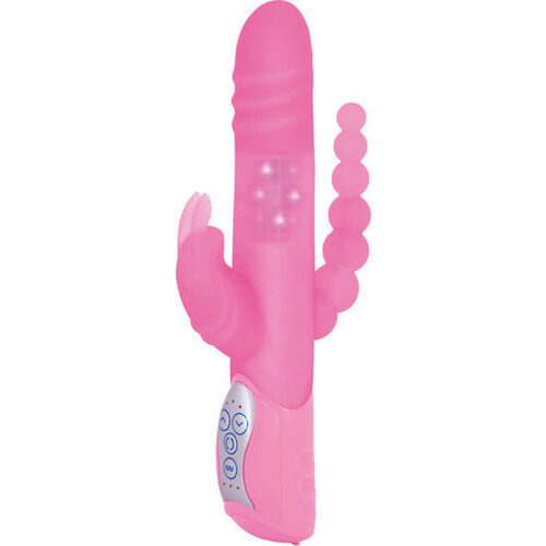 SEVEN CREATIONS - E RABBIT TRIPLE PLAY VIBRADOR TRIPLE ESTIMULACIÓN ROSA