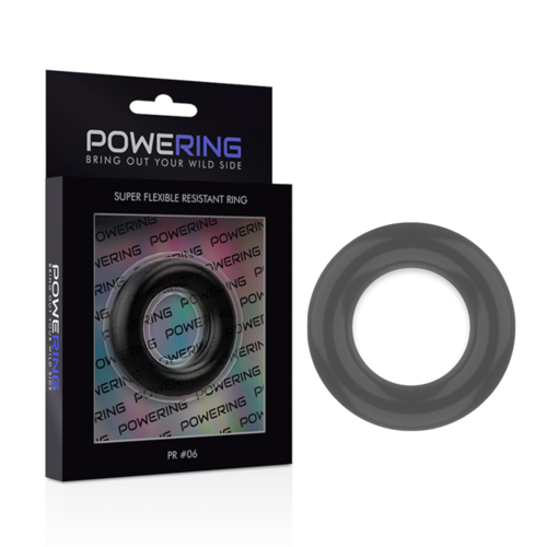 POWERING - SUPER FLEXIBLE Y RESISTENTE ANILLO PENE  5.5CM PR06 NEGRO