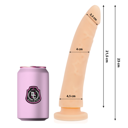 DELTA CLUB -  TOYS DILDO NATURAL SILICONA MEDICA 23 X 4.5 CM