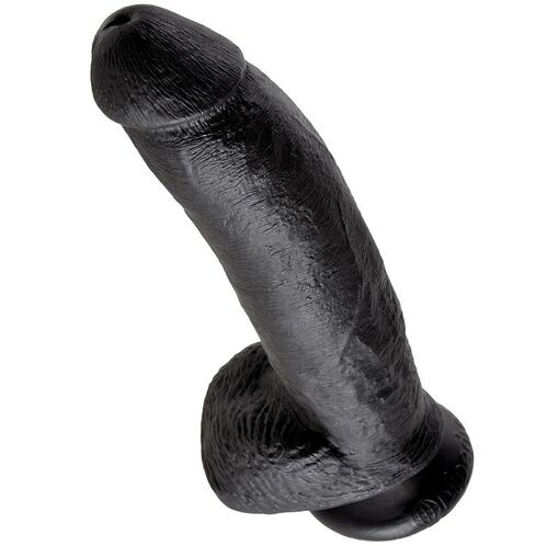 KING COCK - 9 PENE REALISTICO NEGRO 22.9 CM