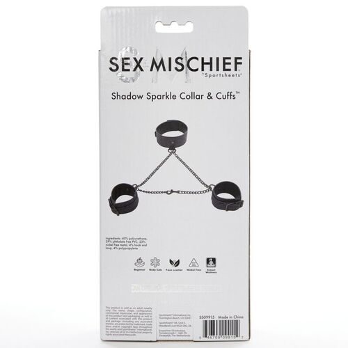 SEX & MICHIEF - COLLAR CON ESPOSAS  SHADOW SPARKLE