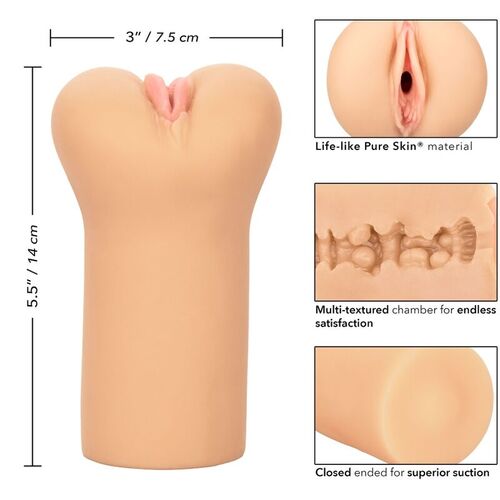 CALEXOTICS - BOUNDLESS VULVA MASTURBADOR TONO LIGHT