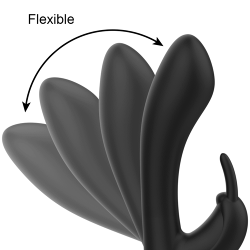 OHMAMA VIBRADOR SILICONA LÍQUIDA INYECTADA 2 MOTORES USB