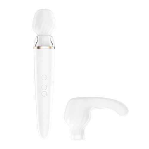 SATISFYER DOUBLE WAND-ER APP - BLANCO