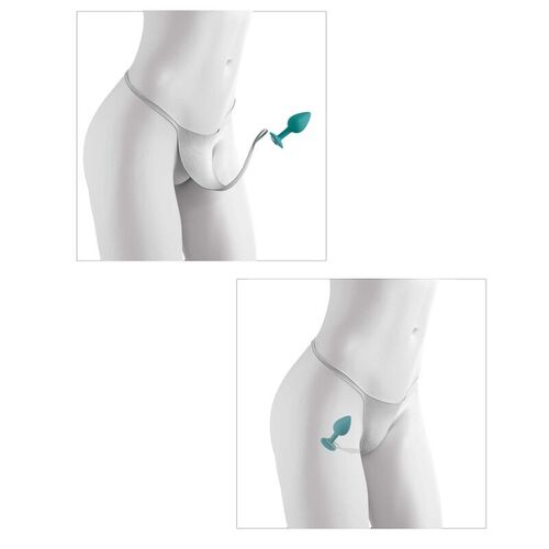 HOOK UP PANTIES - CROTCHLESS SECRET GEM BLANCO