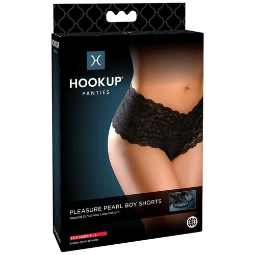 HOOK UP PLEASURE PEARL PANTY CON CADENA DE BOLAS TALLA UNICA