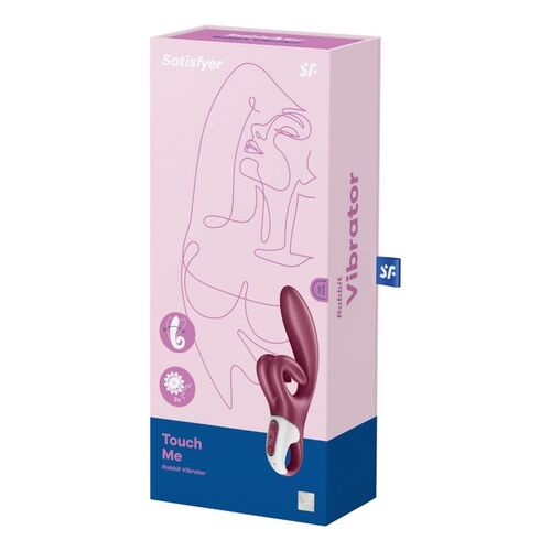 SATISFYER - TOUCH ME VIBRADOR RABBIT ROJO