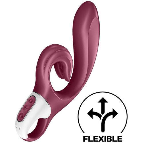 SATISFYER - LOVE ME VIBRADOR RABBIT ROJO