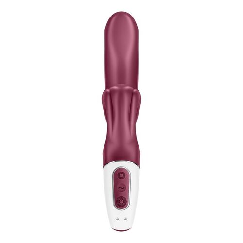 SATISFYER - LOVE ME VIBRADOR RABBIT ROJO