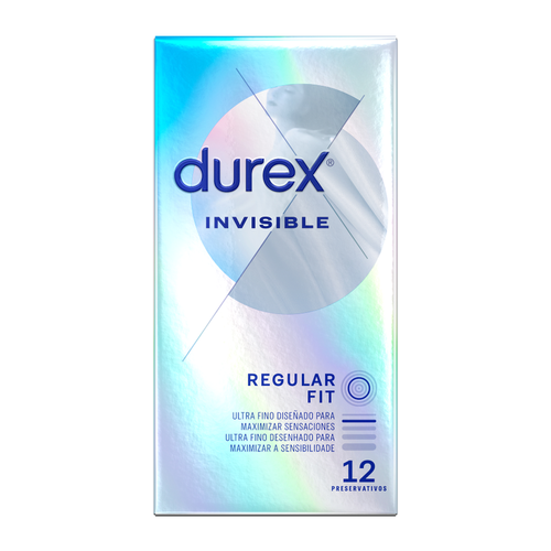 DUREX - INVISIBLE EXTRA FINO 12 UNIDADES