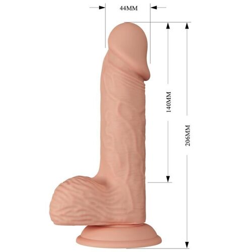 BAILE - BEAUTIFUL ENCOUNTER CATOBLEPAS DILDO REALISTICO FLEXIBLE 20.6 CM NATURAL