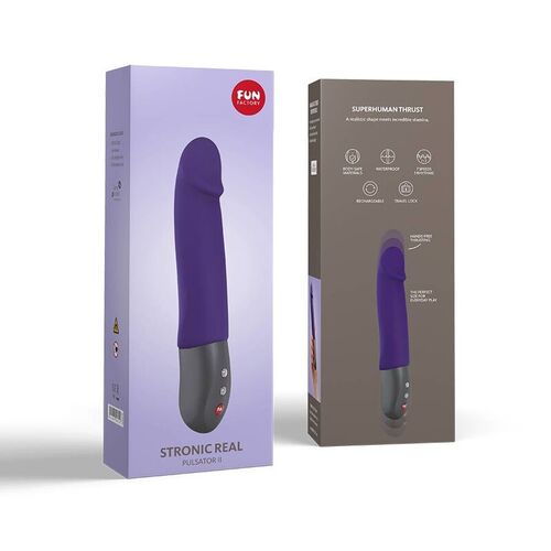 FUN FACTORY - STRONIC REAL VIBRADOR PULSATOR II DARK VIOLET