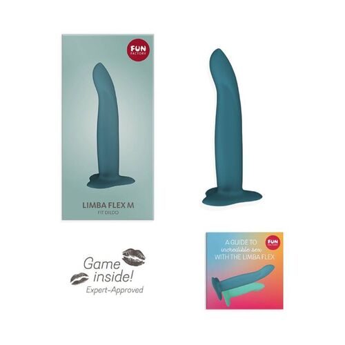 FUN FACTORY - LIMBA DILDO FLEXIBLE M DEEP SEA BLUE