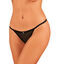 OBSESSIVE - CELIA NOIR CROTCHLESS TANGA XL/XXL