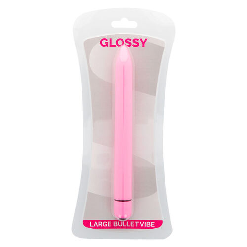 GLOSSY - SLIM VIBRADOR ROSA