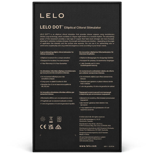 LELO DOT ESTIMULADOR DE CLÍTORIS - AQUA