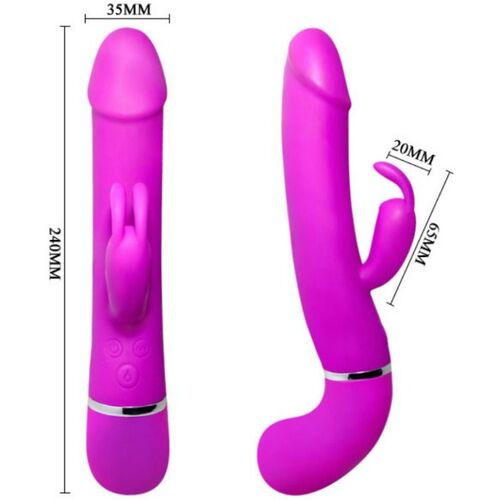 PRETTY LOVE VIBRADOR HENRY CON 12 MODOS DE VIBRACION Y FUNCION SQUIRT