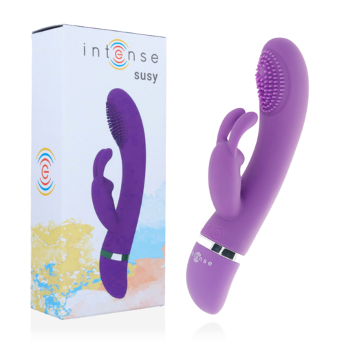 INTENSE SUSY VIBRADOR OSCILANTE SILICON RABBIT LILA