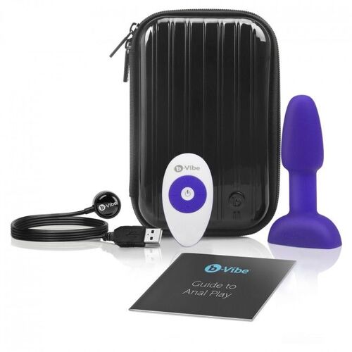 B-VIBE RIMMING CONTROL REMOTO ANAL PLUG  PETITE  LILA