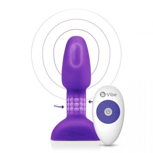 B-VIBE RIMMING CONTROL REMOTO ANAL PLUG  PETITE  LILA