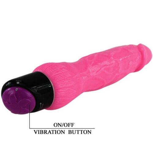 COLORFUL SEX VIBRADOR REALISTICO ROSA 24 CM