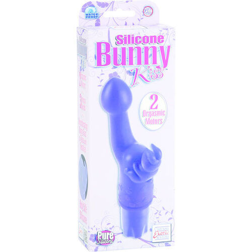 CALIFORNIA EXOTICS - SILICONE CONEJITO VIBRADOR KISS LILA