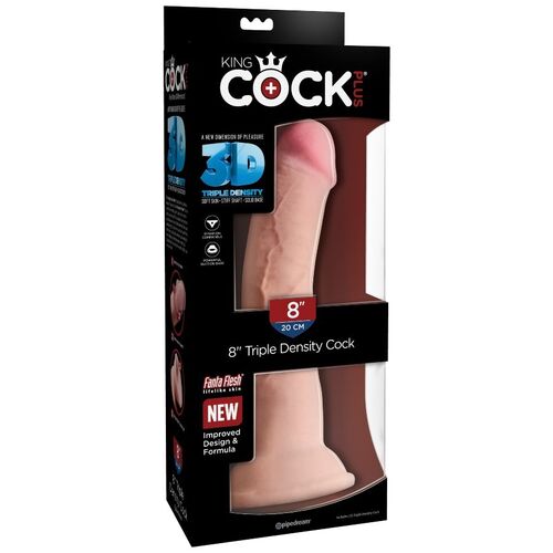 KING COCK - DILDO TRIPLE DENSIDAD 21.6 CM